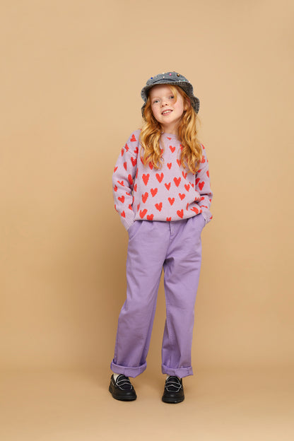 Sproet & Sprout - Sweater intarsia hearts