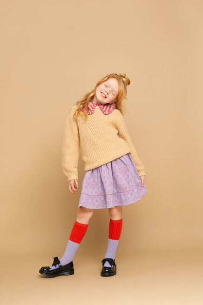 Sproet & Sprout - Socks colourblock grenadine