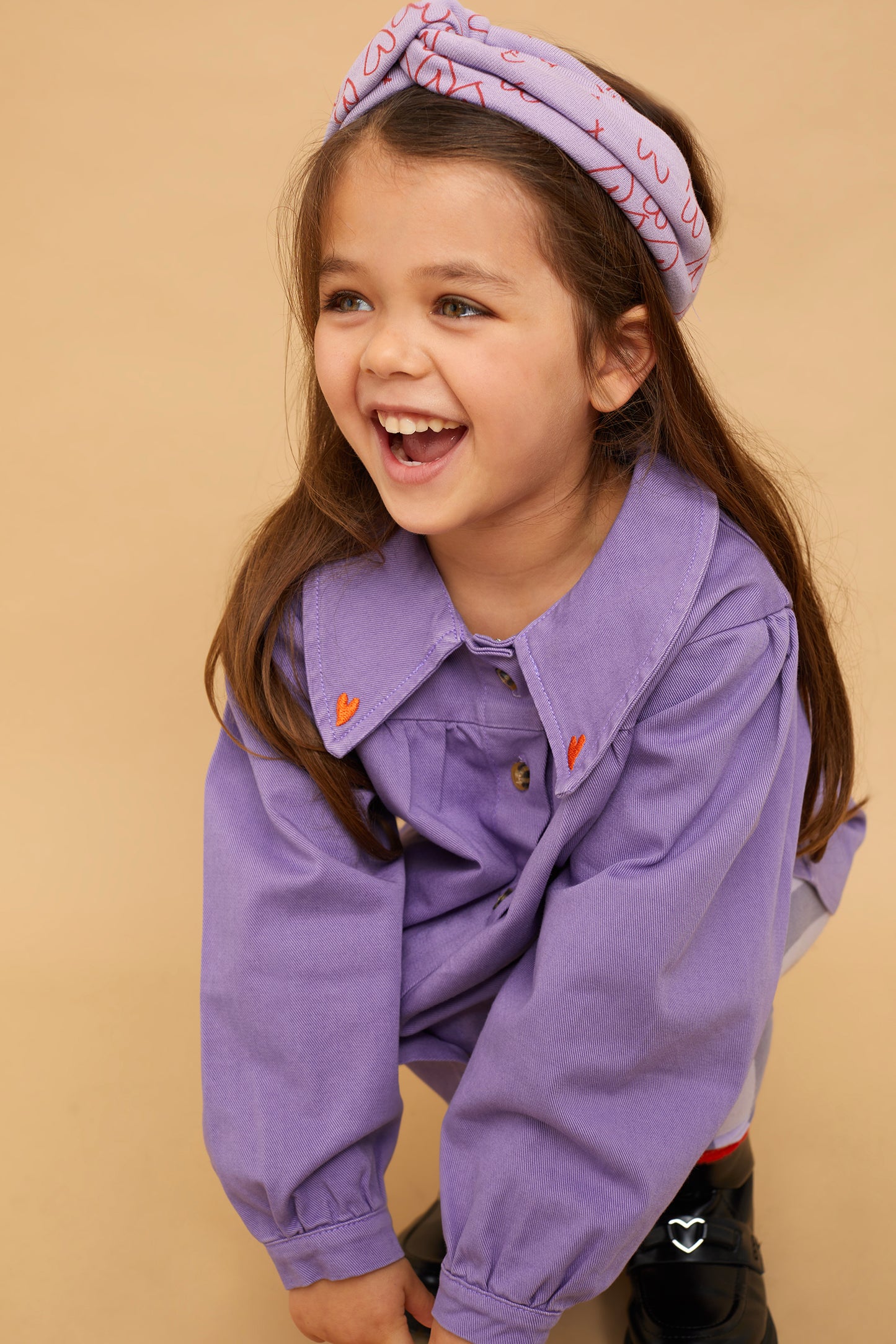 Sproet & Sprout - Turban headband hearts