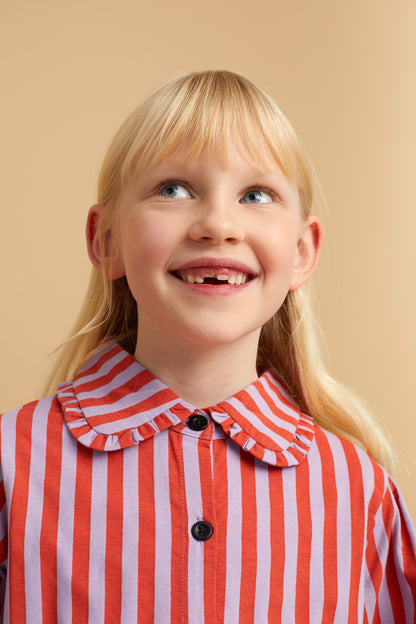 Sproet & Sprout - Girls stripe blouse lavender