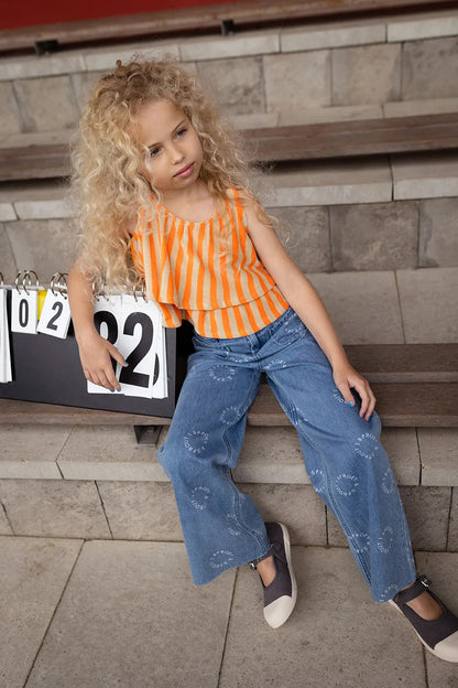 Sproet & Sprout - Denim Flared Pants | Denim Blue