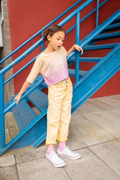 Sproet & Sprout - Denim pants | Pastel yellow