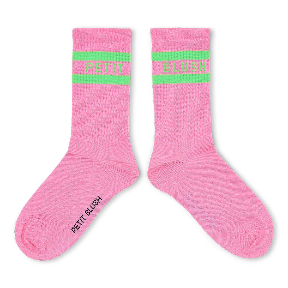 Petit Blush - Meisjes Sport Socks Lemonade | Neon Green