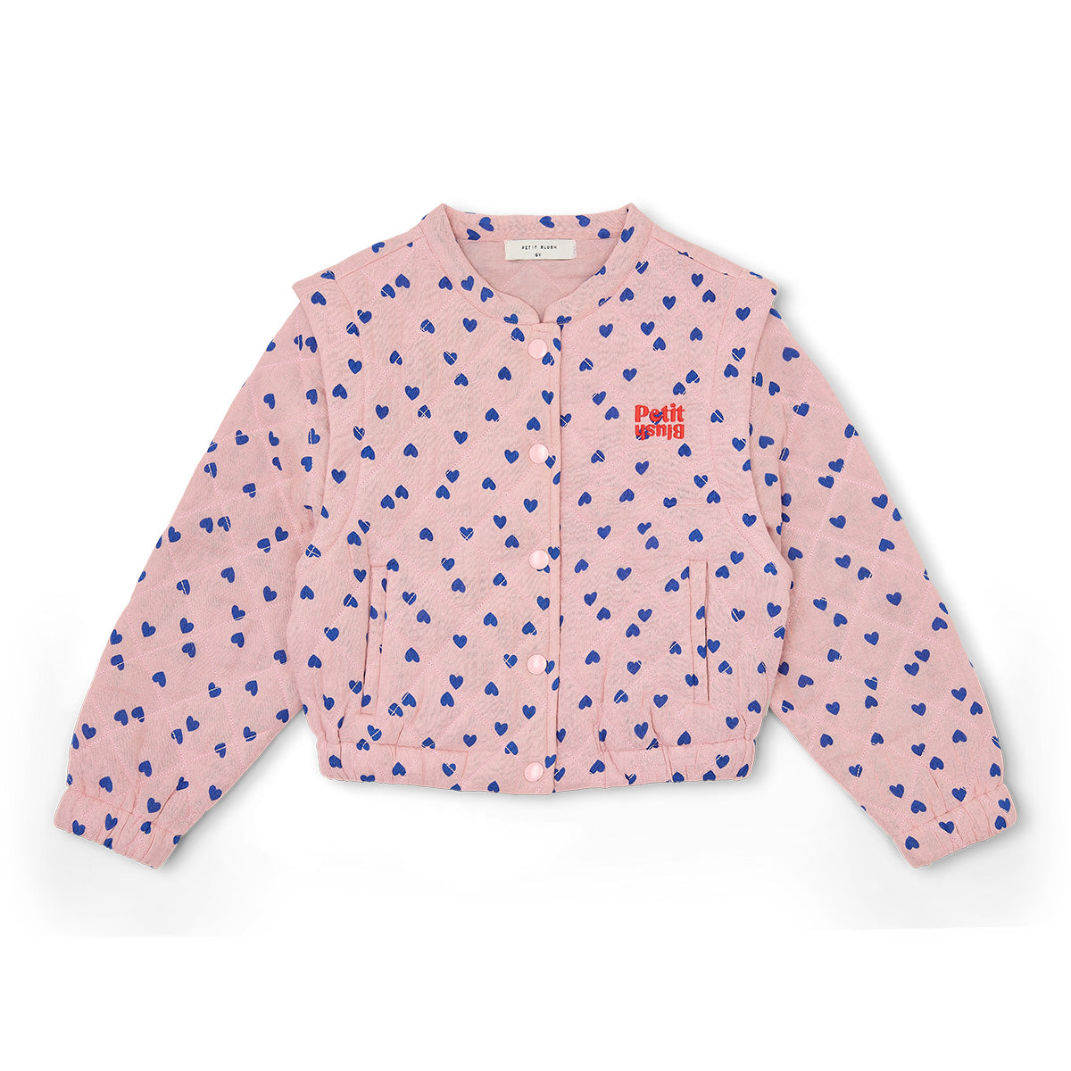 Petit Blush - Bomber Jacket | Candy Hearts AOP