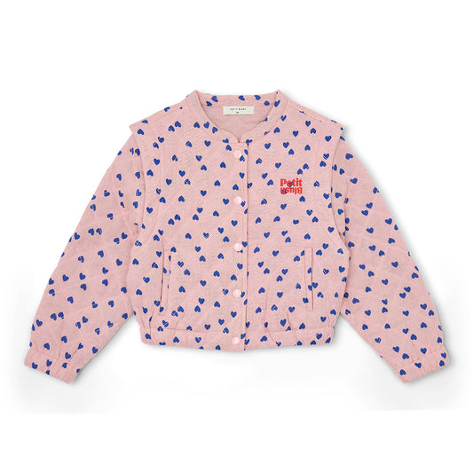 Petit Blush - Bomber Jacket | Candy Hearts AOP