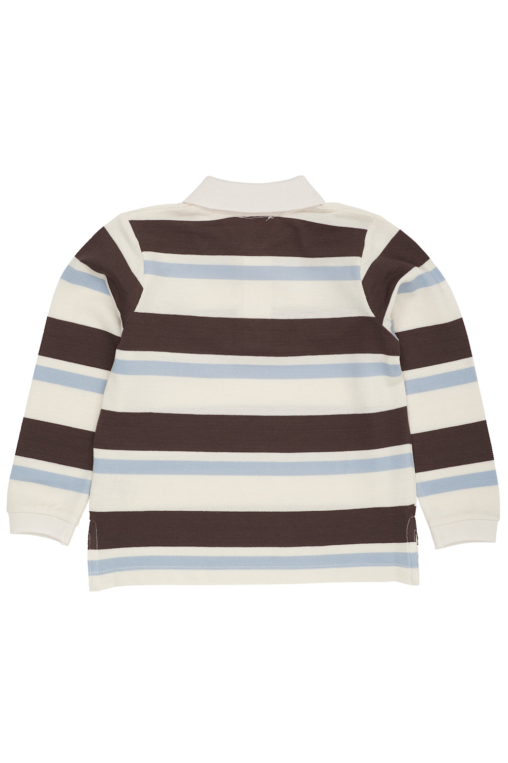 Copenhagen Colors - Gestreepte Piqué Polo met Lange Mouwen