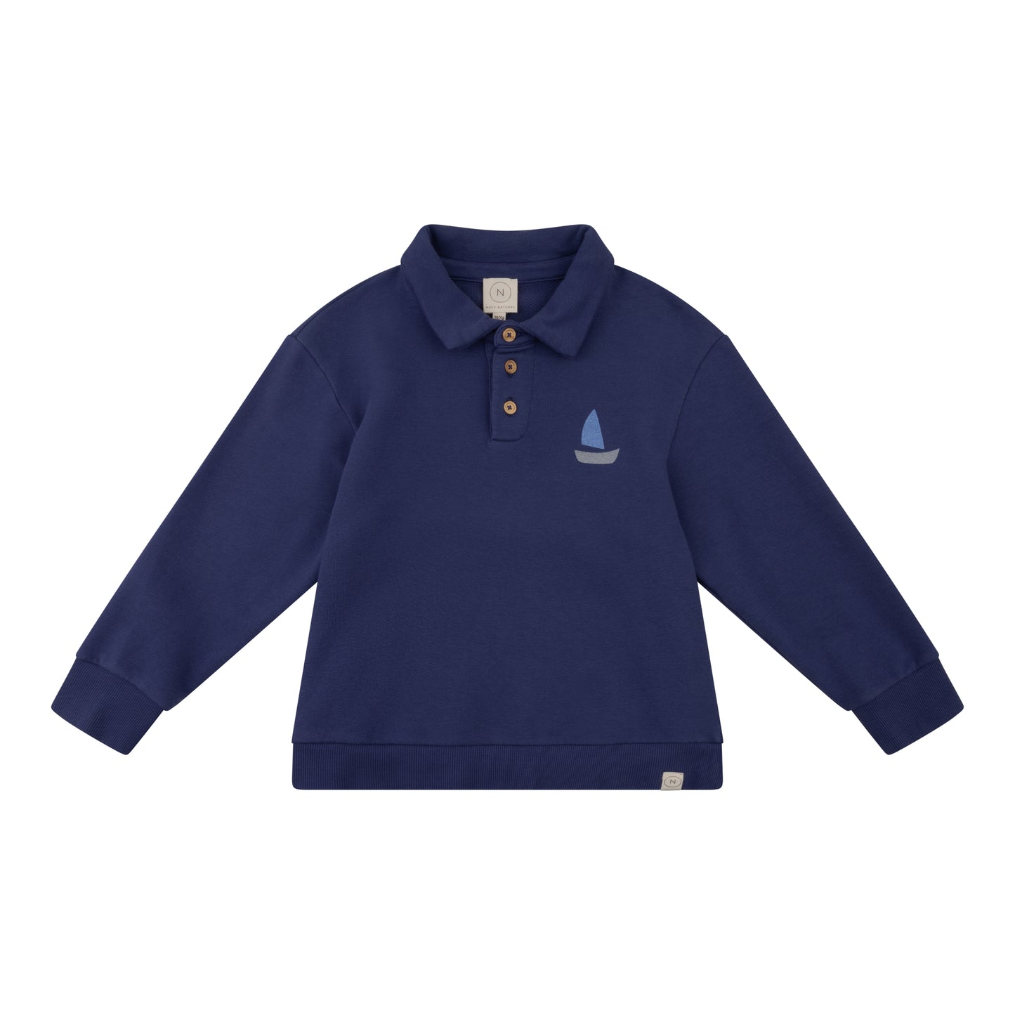 Navy Natural – Scott Polo Sweater Blue Boat