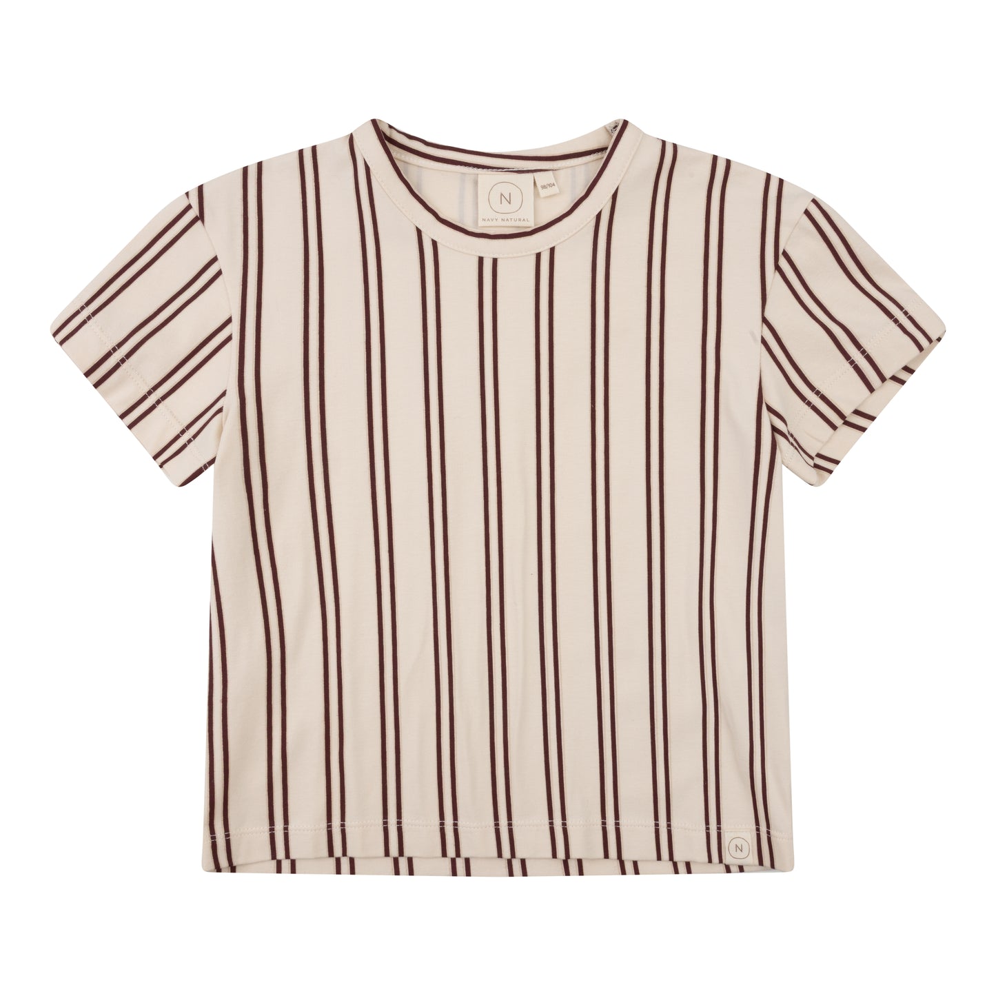 Navy Natural – Sem T-shirt Burgundy Stripe