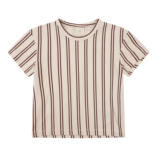 Navy Natural – Sem T-shirt Burgundy Stripe