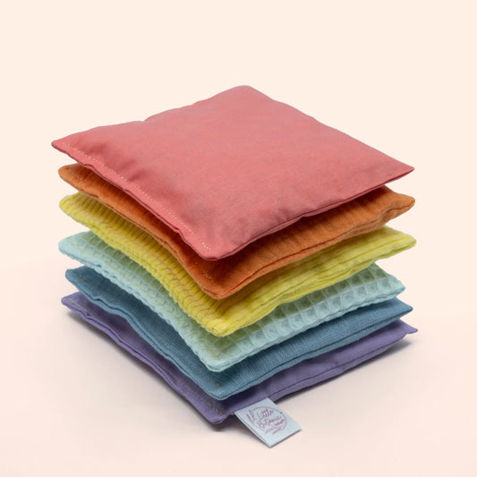 Little Botanic Label - Sensorische Pittenzakjes | Pastel - 6 Stuks