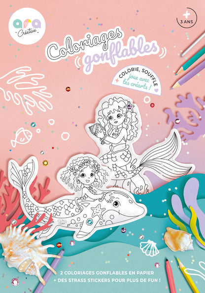ara créative - Opblaasbare kleurplaat mermaid