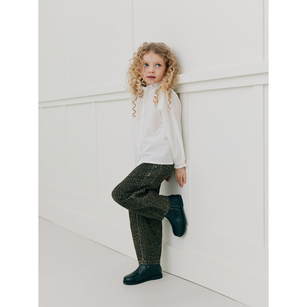 Sofie Schnoor - NeikaKB Jeans Leopard | Meisjes Jeans met Luipaardprint