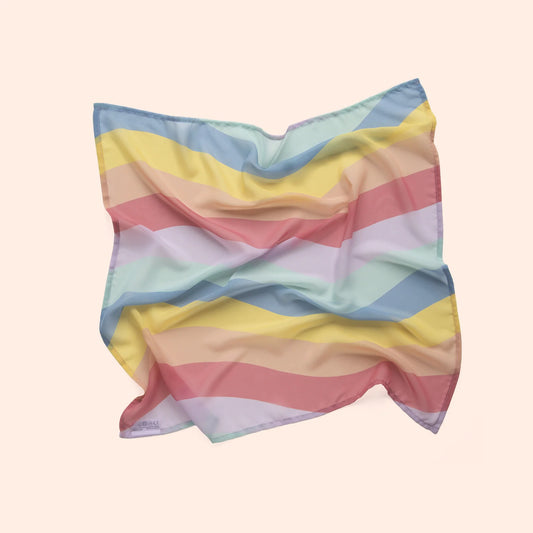 Little Botanic Label - Playcycle Speeldoek Medium | Pastel Waves | 65 x 65 cm