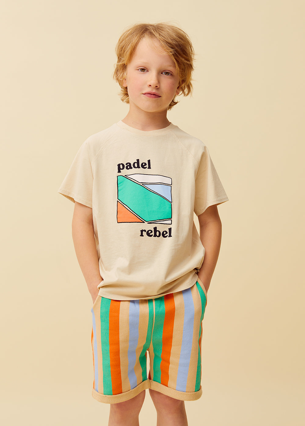 Sproet & Sprout - Raglan Padel Rebel T-Shirt | Sesame