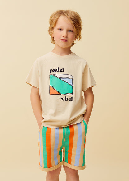 Sproet & Sprout - Raglan Padel Rebel T-Shirt | Sesame