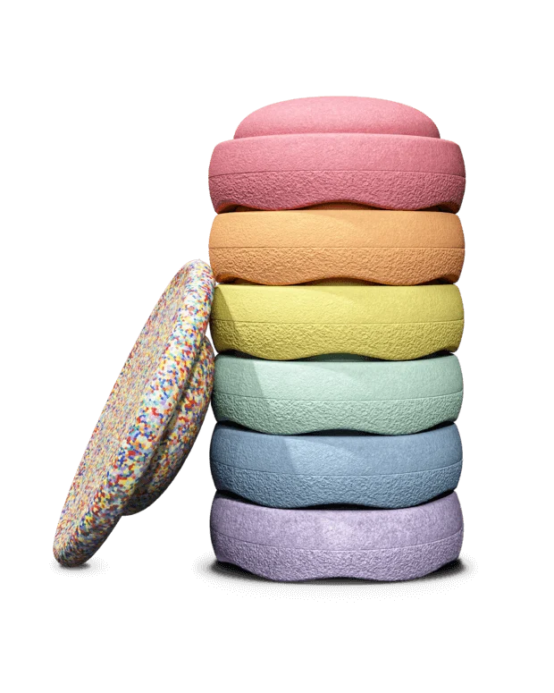 Stapelstein® - Rainbow Set | Pastel Set 6+1