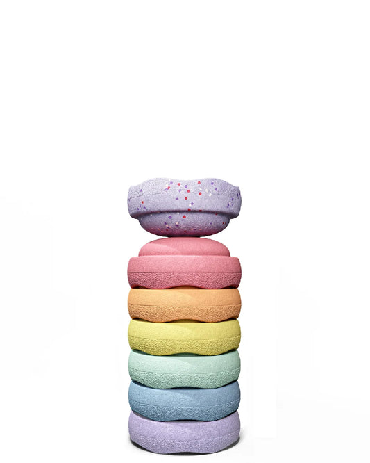 Stapelstein® - Original Mini Rainbow Pastel | 7-delig | Winter Special 2026