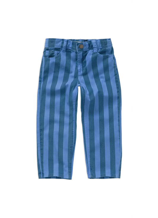 Sproet & Sprout - Straight Denim Pants Stripes | Blue Denim