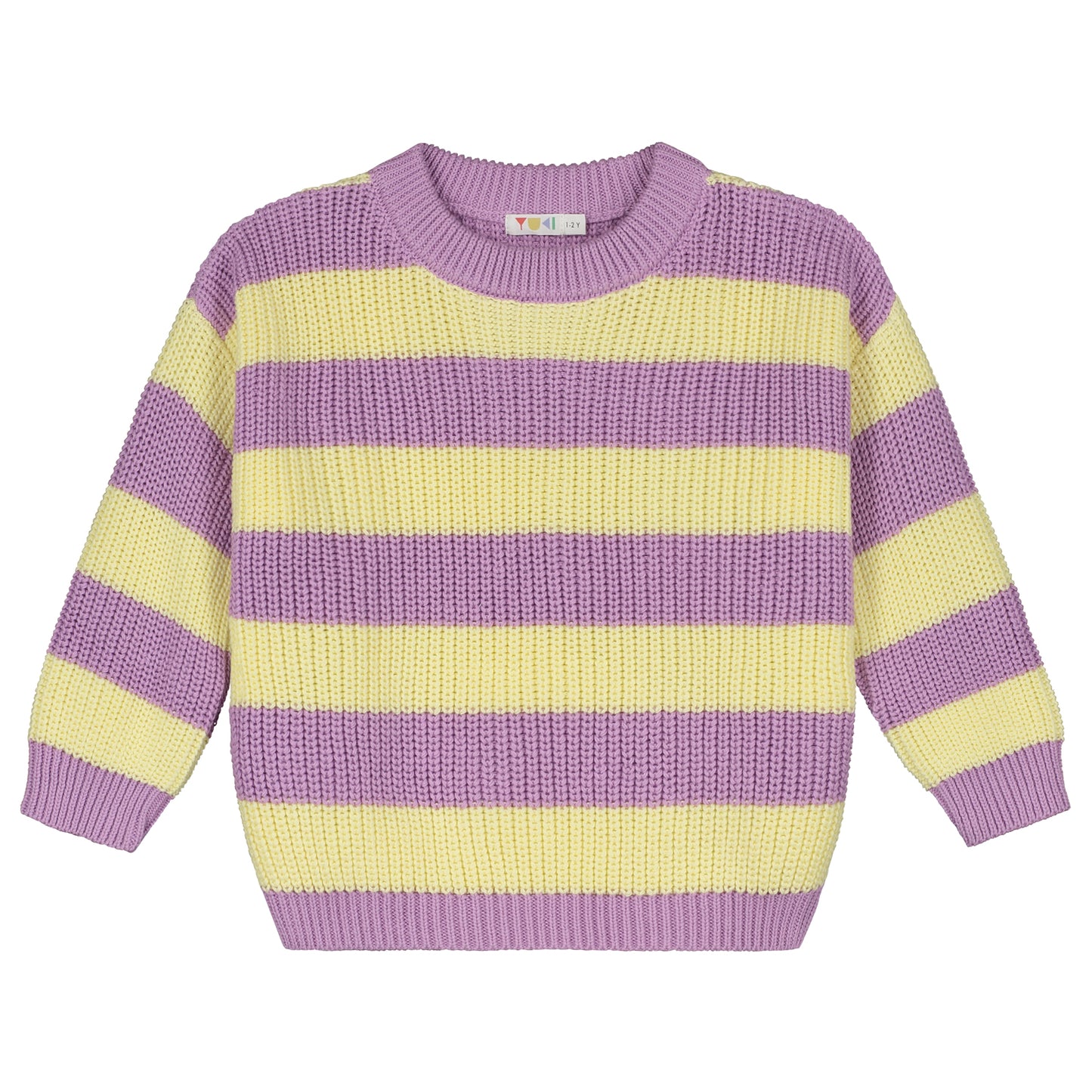 Yuki - Stripes Knitted Sweater Ice Cream (PO)