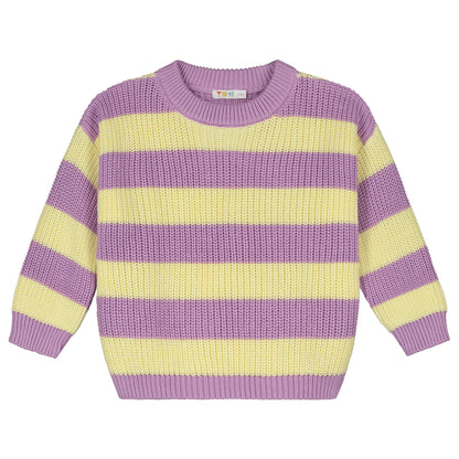 Yuki - Stripes Knitted Sweater Ice Cream (PO)
