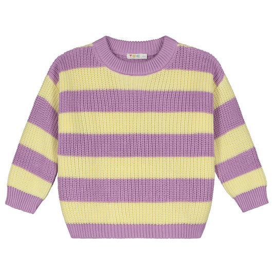 Yuki - Stripes Knitted Sweater Ice Cream (PO)