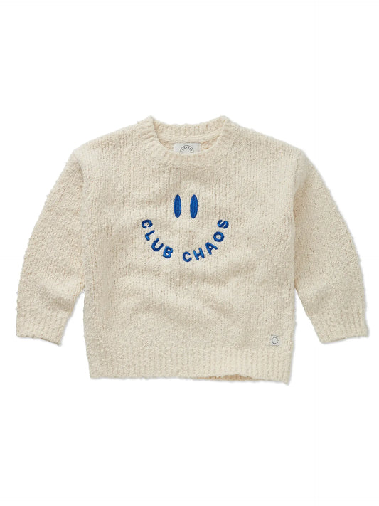 Sproet & Sprout - Bouclé Sweater Club Chaos | Ivory Melee
