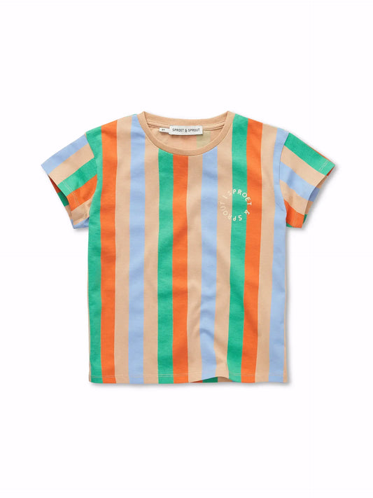 Sproet & Sprout - T-Shirt Vertical stripes | Sand