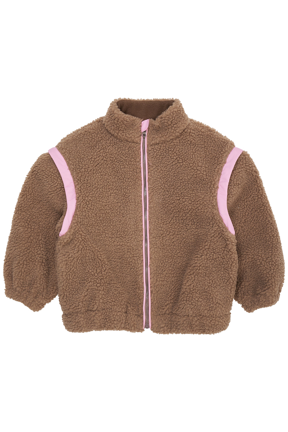 Copenhagen Colors - Teddy Jas met Afritsbare Mouwen (Natural/Pink Combi)