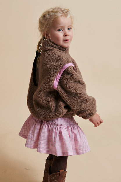 Copenhagen Colors - Teddy Jas met Afritsbare Mouwen (Natural/Pink Combi)