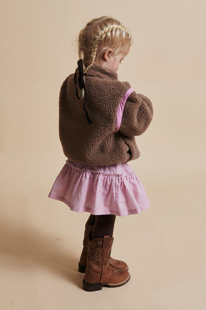 Copenhagen Colors - Teddy Jas met Afritsbare Mouwen (Natural/Pink Combi)