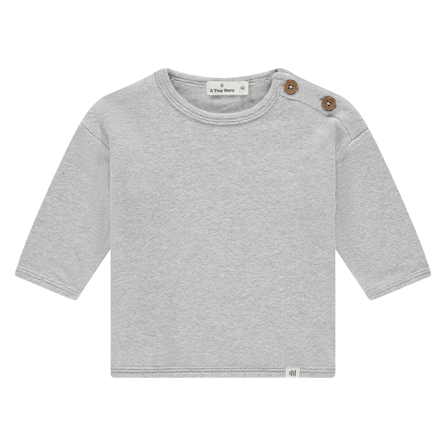 A Tiny Story - Baby Shirt licht grijs melange