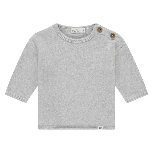 A Tiny Story - Baby Shirt licht grijs melange
