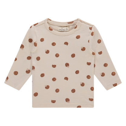 A Tiny Story - Baby Longsleeve Snow met cookies
