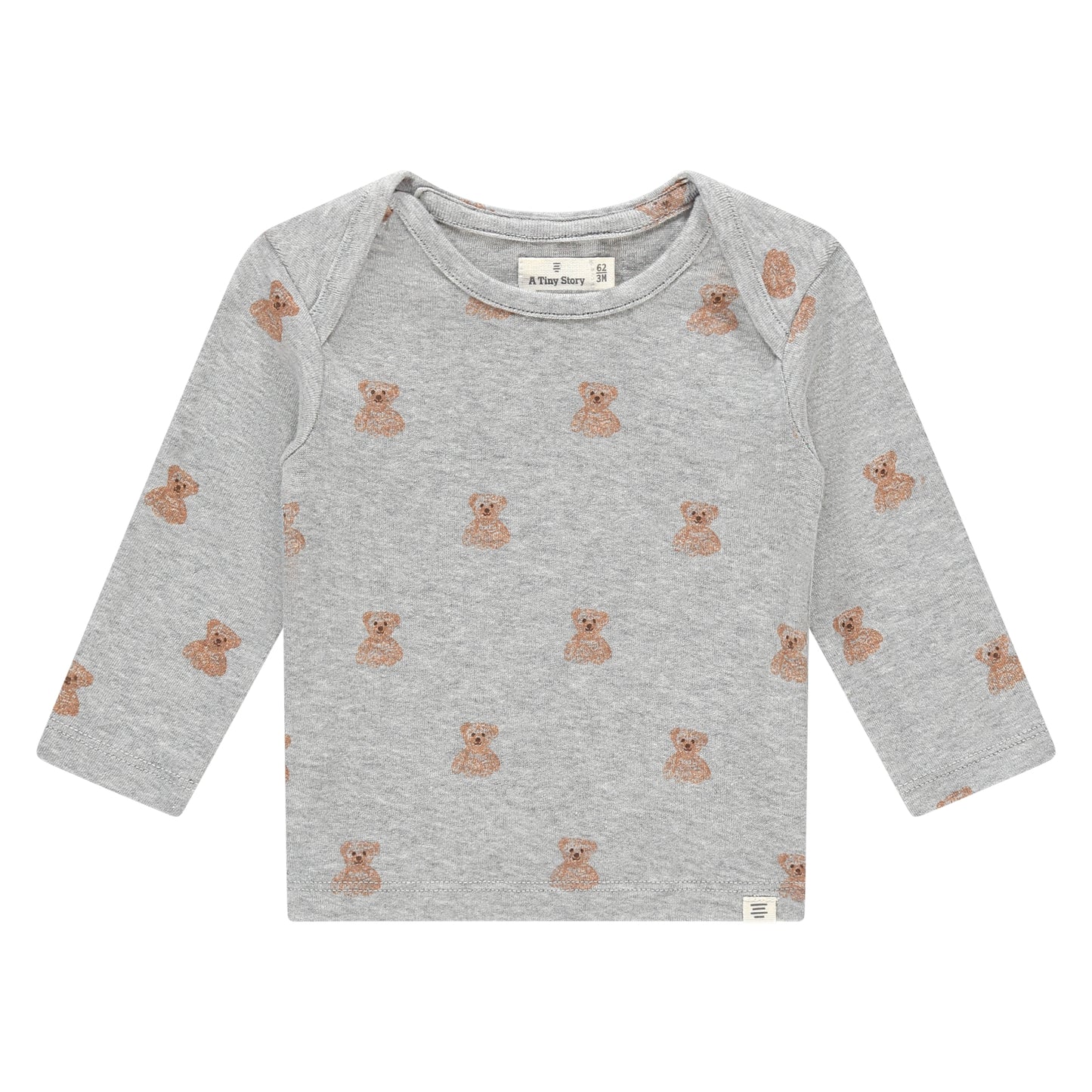 A Tiny Story - Baby Longsleeve Grijs Teddy