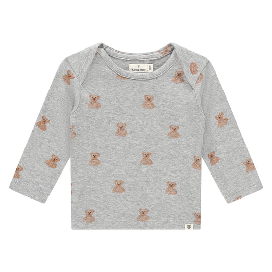 A Tiny Story - Baby Longsleeve Grijs Teddy