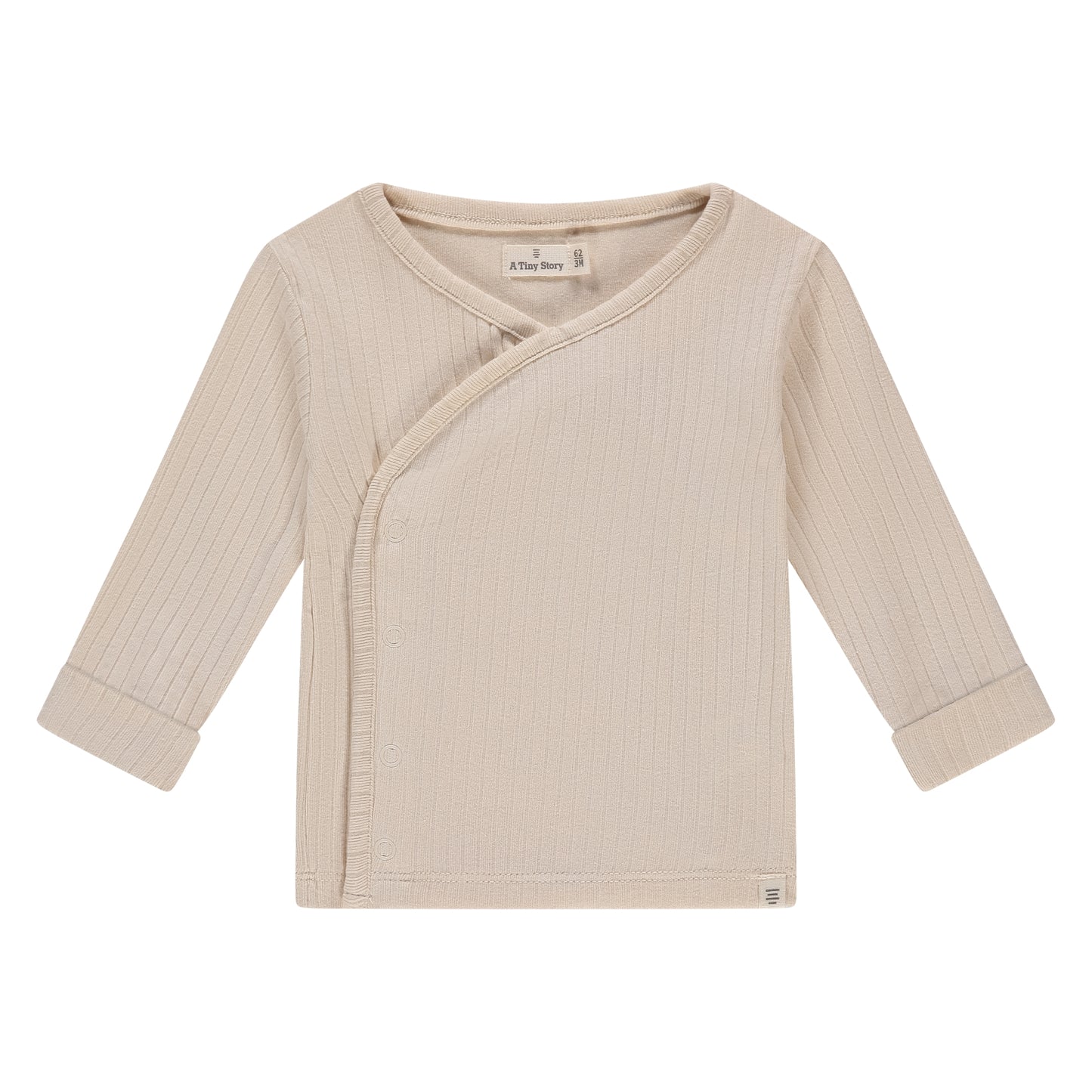 A Tiny Story - Baby Trui Overslagshirt Snow Rib