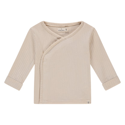 A Tiny Story - Baby Trui Overslagshirt Snow Rib