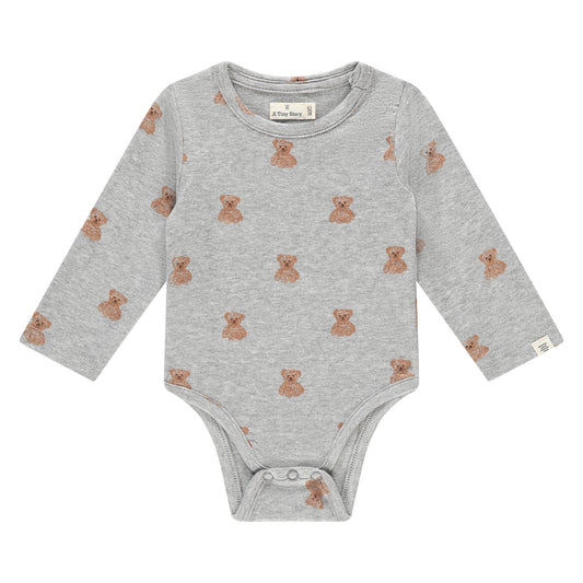 A Tiny Story - Baby Romper Teddy grijs