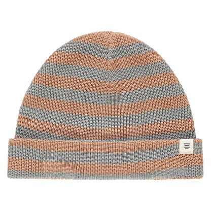 A Tiny Story - Newborn Muts Grijs Stripes Kantoen