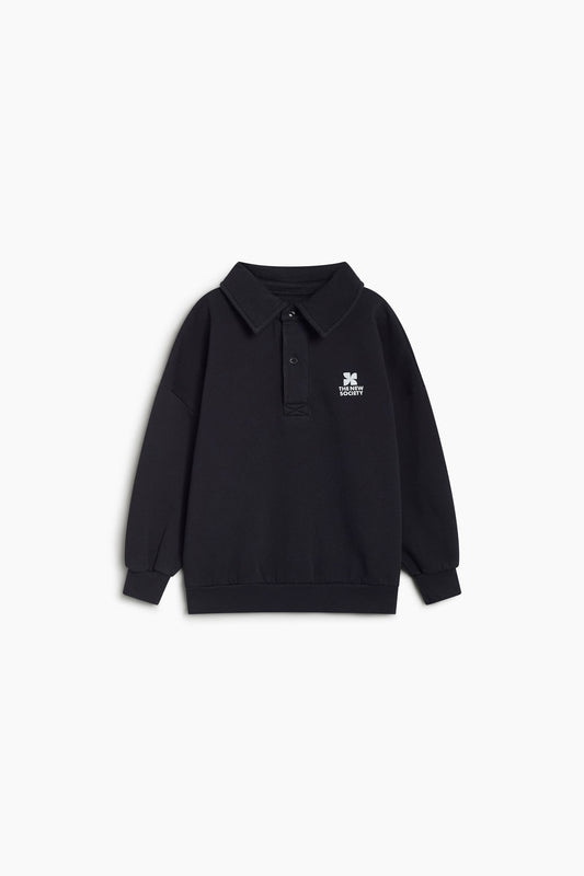 The New Society - Logo Polo Sweater | Forged Iron