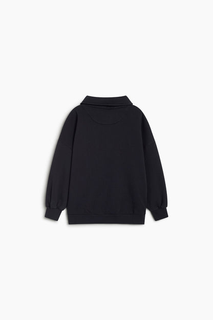 The New Society - Logo Polo Sweater | Forged Iron