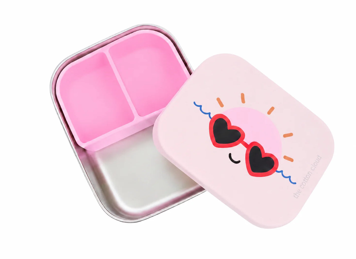 Cotton Cloud - roestvrijstalen lunchbox met uitneembare compartimenten | Club Soleil