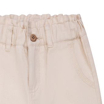 Navy Natural - The Navy Mom Jeans Creme