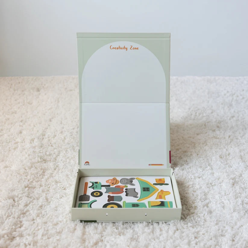 Tix & Mix - Magnetic Play Box | Farm Zone