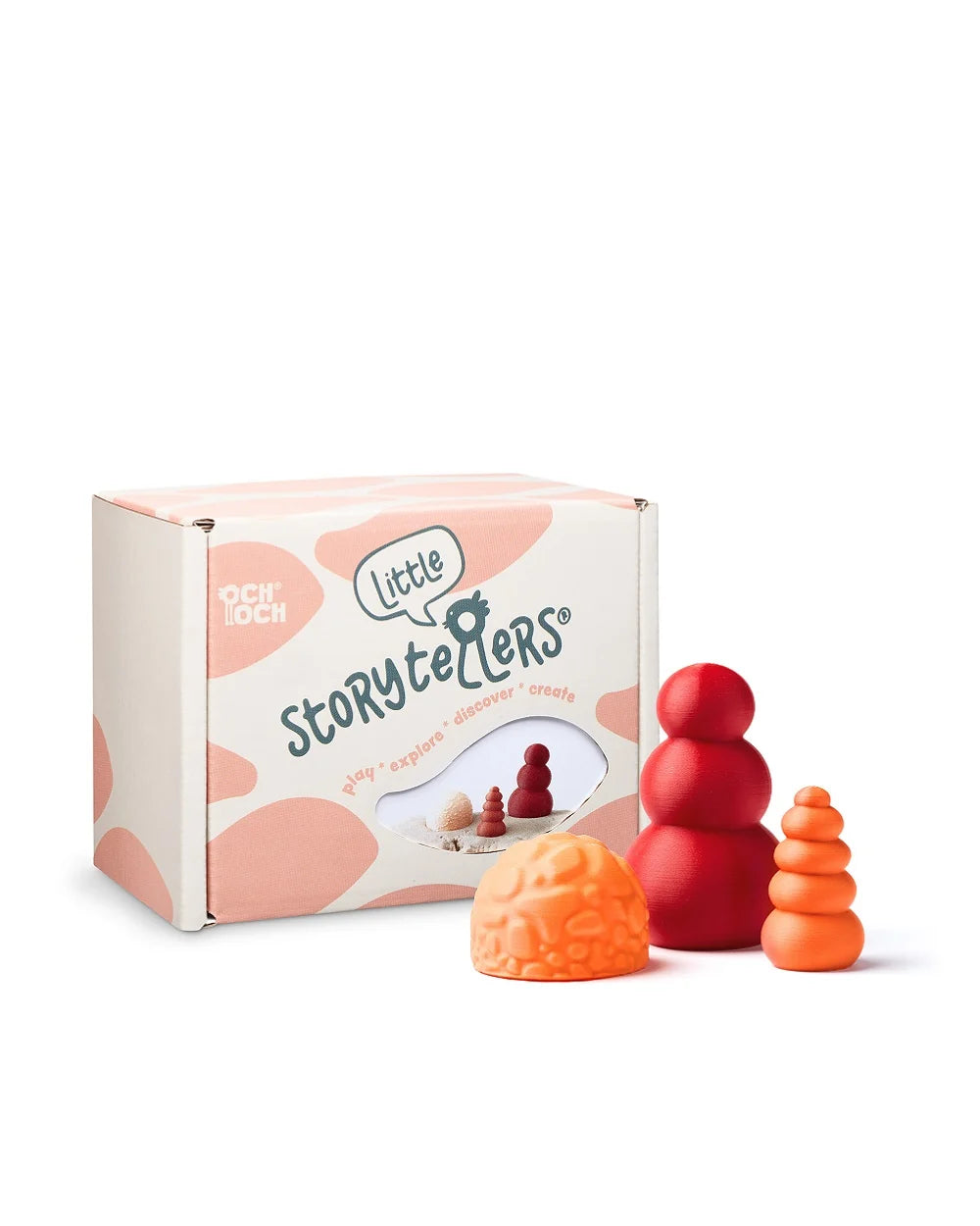 OchOch - Little Storytellers Treeset | Sensorisch & Open-Ended Speelgoed | Orange Outdoor