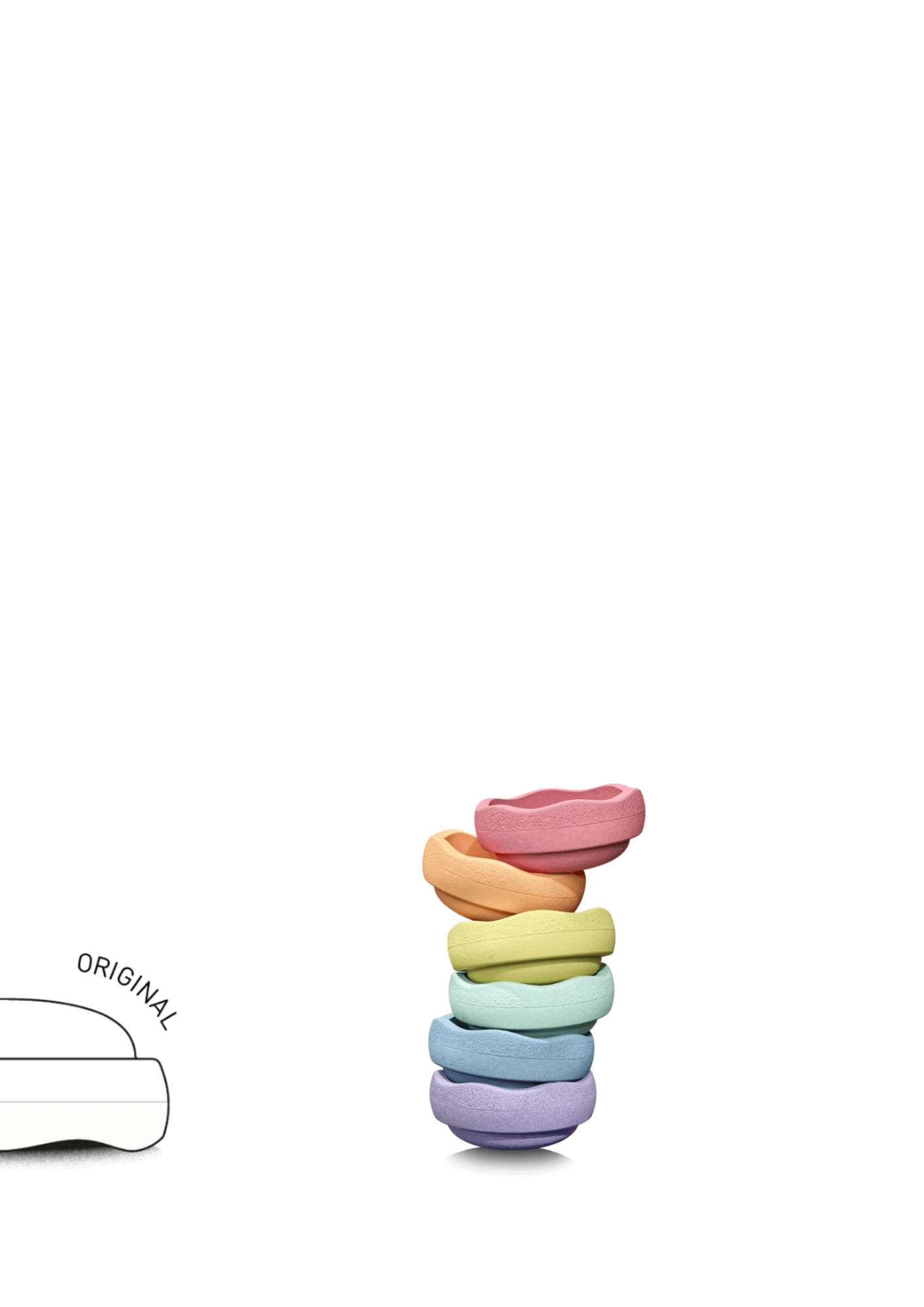 Stapelstein® - Original Mini Rainbow | Pastel