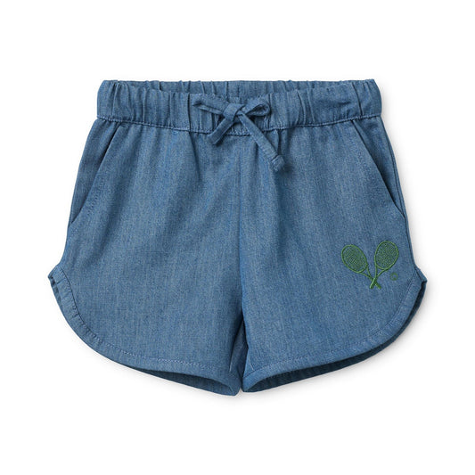 Flöss - Victor Shorts Mid Blue voor Baby’s en Jongens