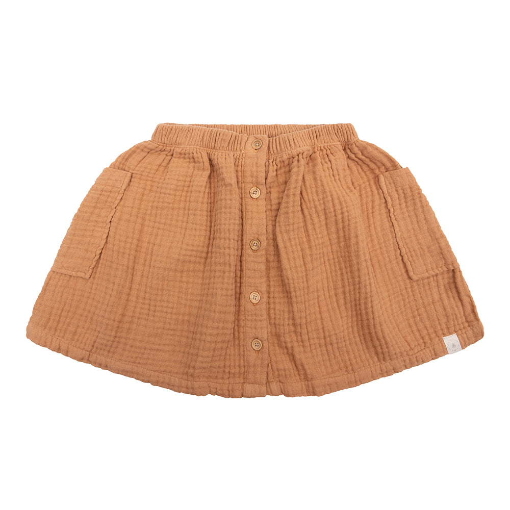 Navy Natural - Vieve Skirt Biscuit Rok