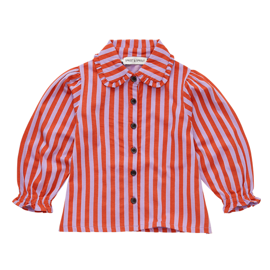 Sproet & Sprout - Girls stripe blouse lavender