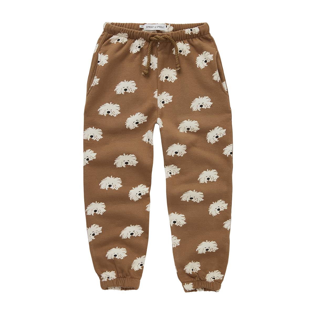 Sproet & Sprout - Sweatpants moustache dog print
